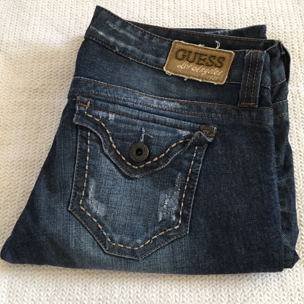 Guess Flirty Straight Distressed Jeans